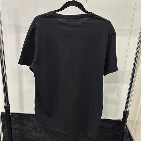 NWT Etro Black Short Sleeve Tee with Leopard hand painting Size XL - Picture 6 of 7